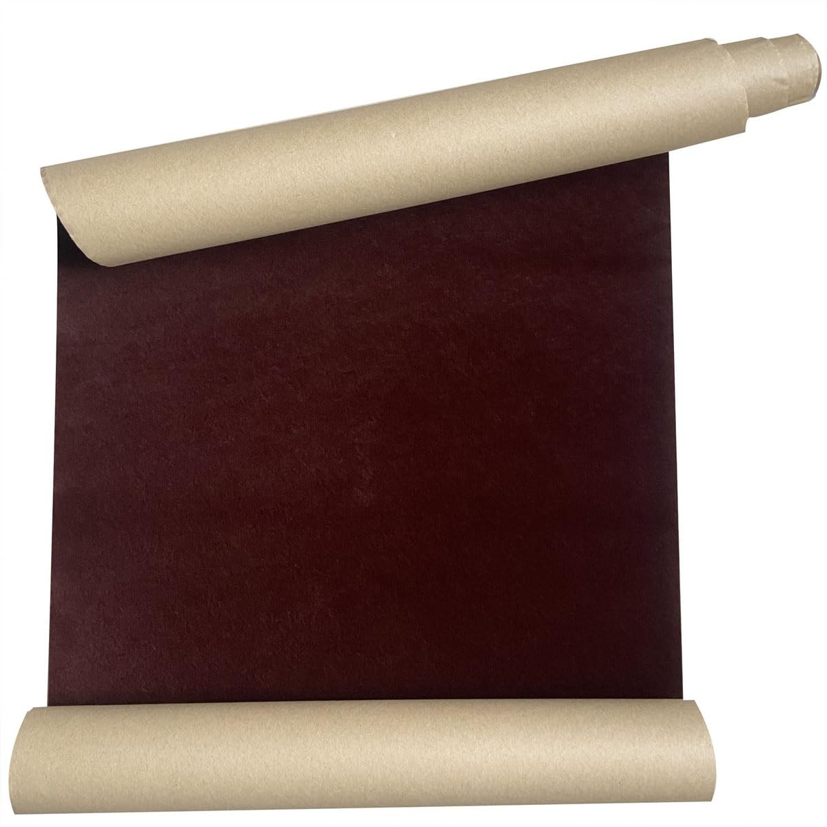 Adhesive Coffee Velvet Felt Fabric Liner Drawer 14.2″W x 98″L,