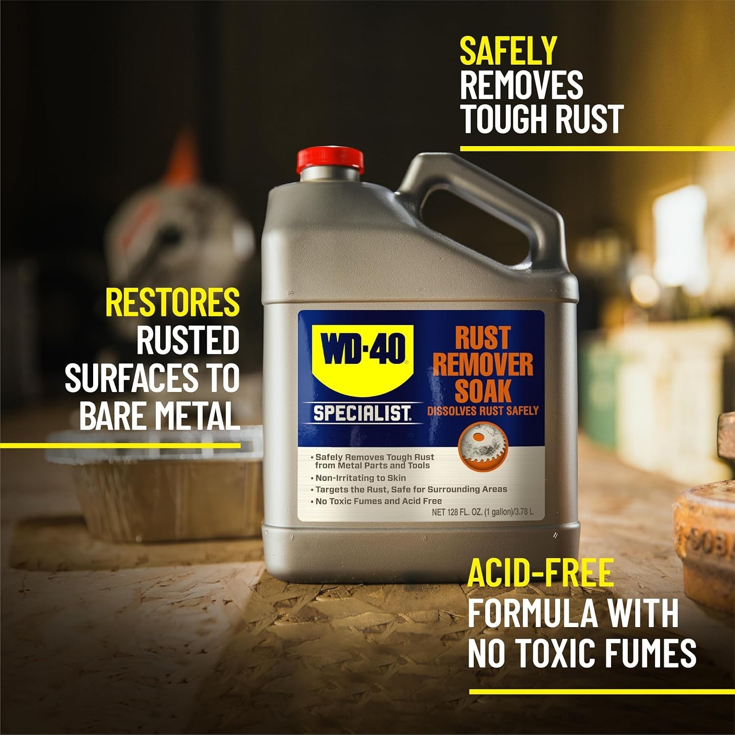 1 Gallon Biodegradable Rust Remover Soak – Non-Toxic and Effective Solution