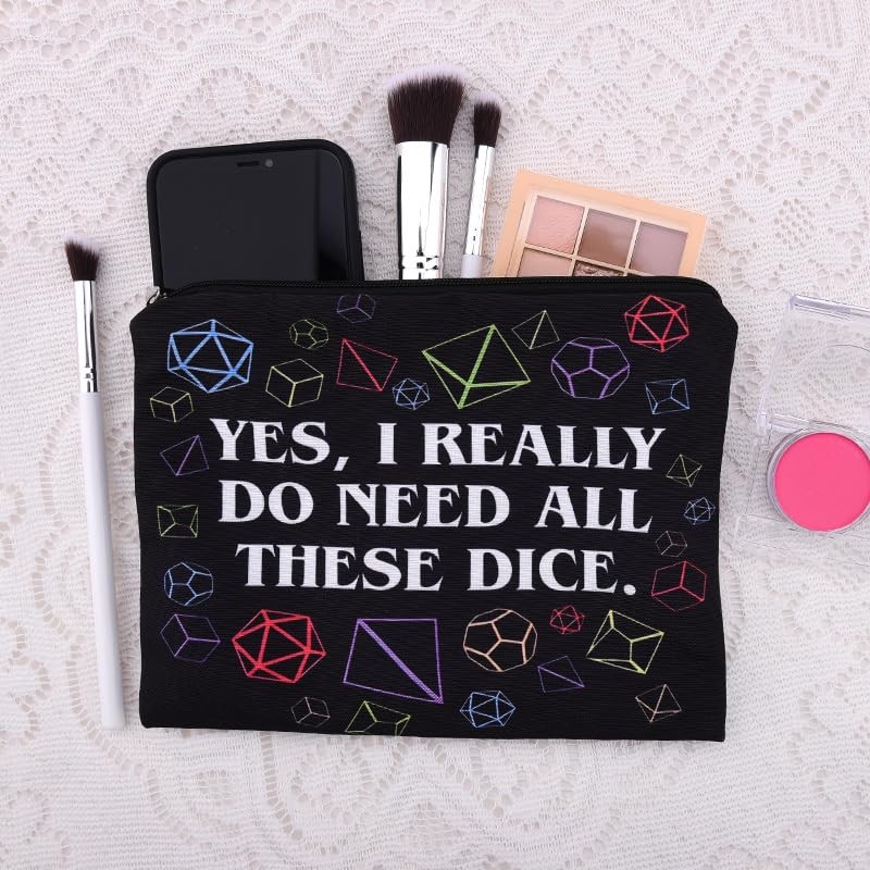 Sudaporn Yes I Really Do Need All These Dice Bag Makeup Pouch Dnd Player