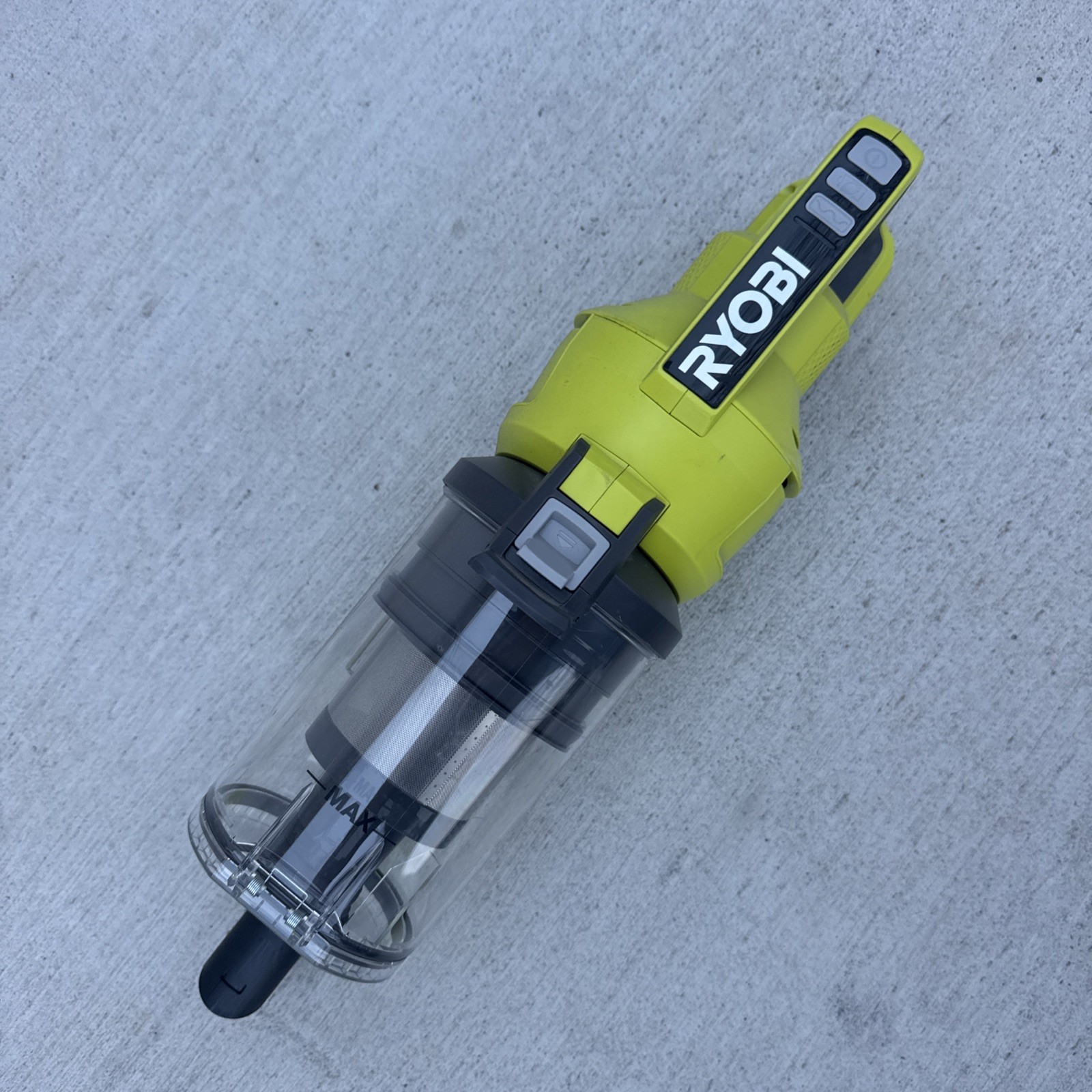 Ryobi One+ 18V Cordless Stick Vacuum Cleaner Tool Only PCL720. No Attachment