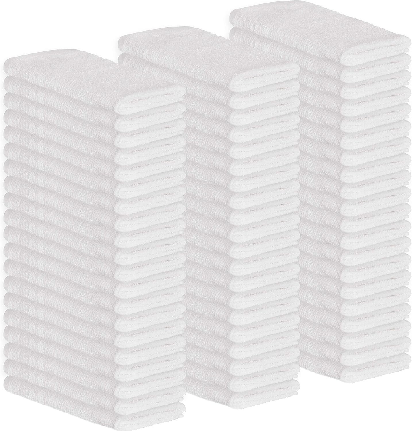Cotton Wash Cloths 14″ x 17″ 50 Pack – Cleaning Rags, Bar Mop Towels, Absorbe…
