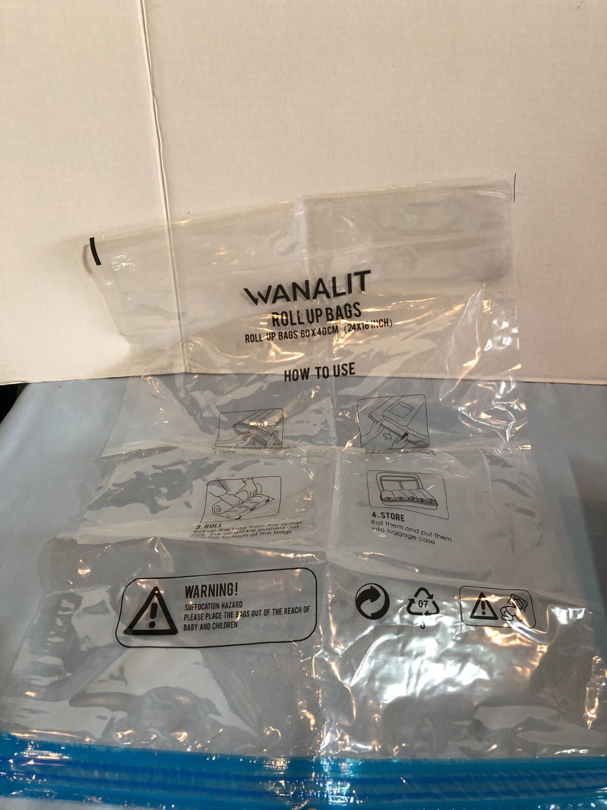 NWOB Wanalit Vacuum Storage Bags 15 Pack with Electric Air Pump #MS