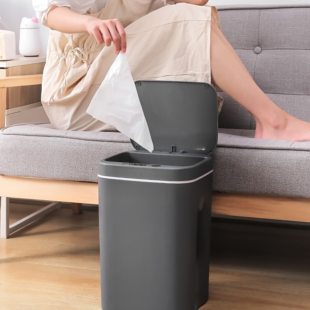 Touchless Bin Trash For Kitchen Bedroom 12L,Trash cans for household purposes