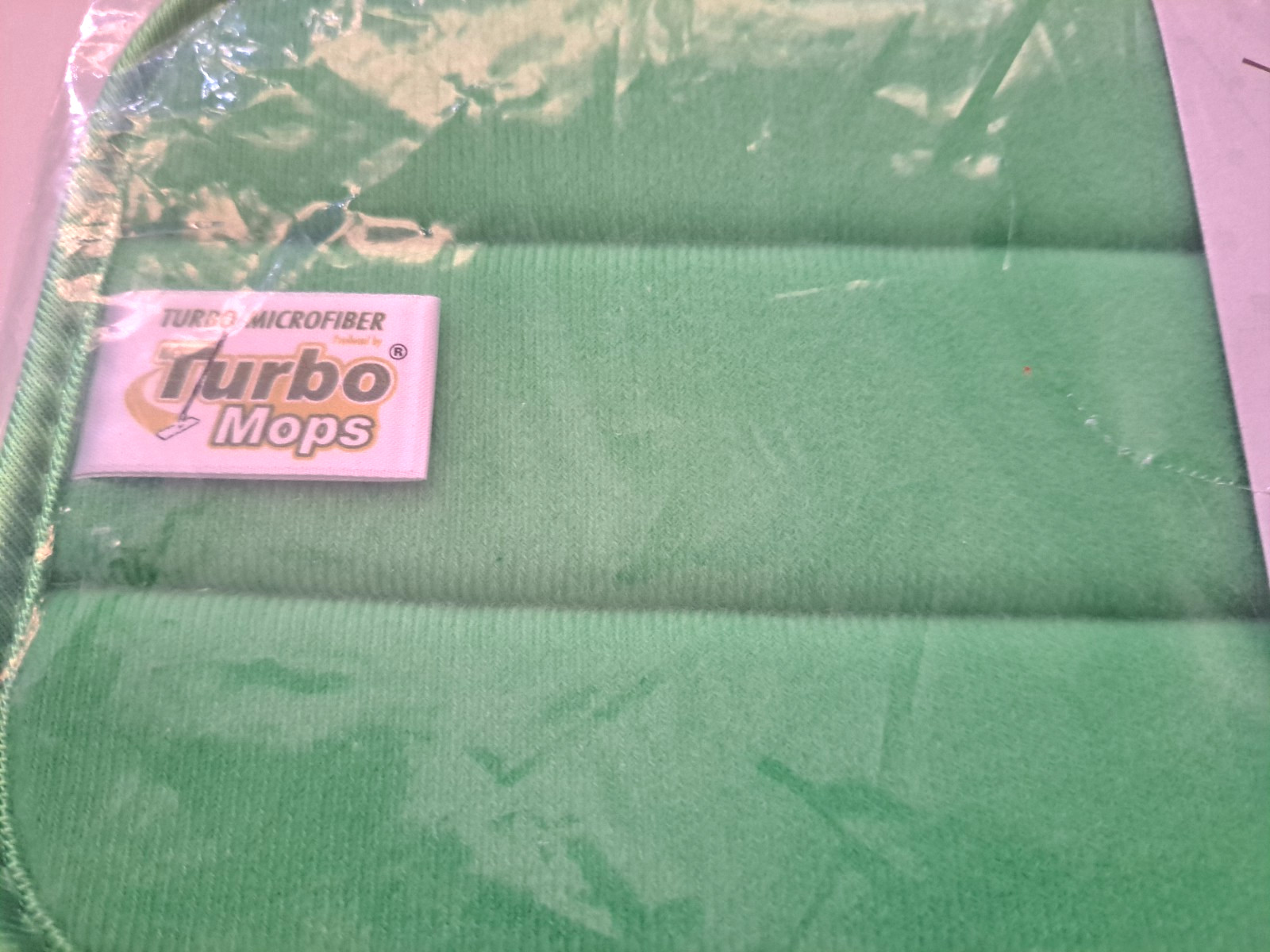Turbo Microfiber Green Reusable Washable Mop Pads 4-Count For 12″ Spray Mop