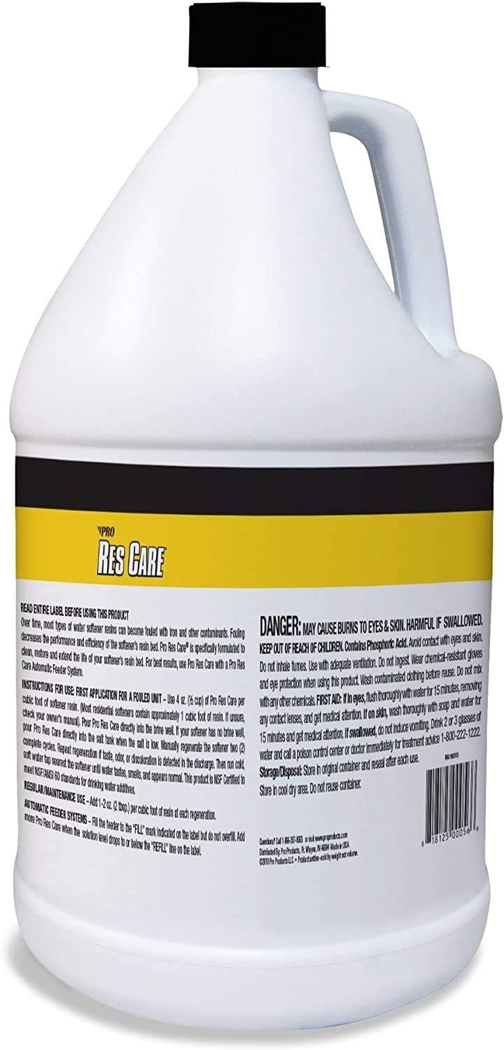 Pro Products ResCare RK02B All-Purpose Water Softener Cleaner Liquid Refill, 1 G