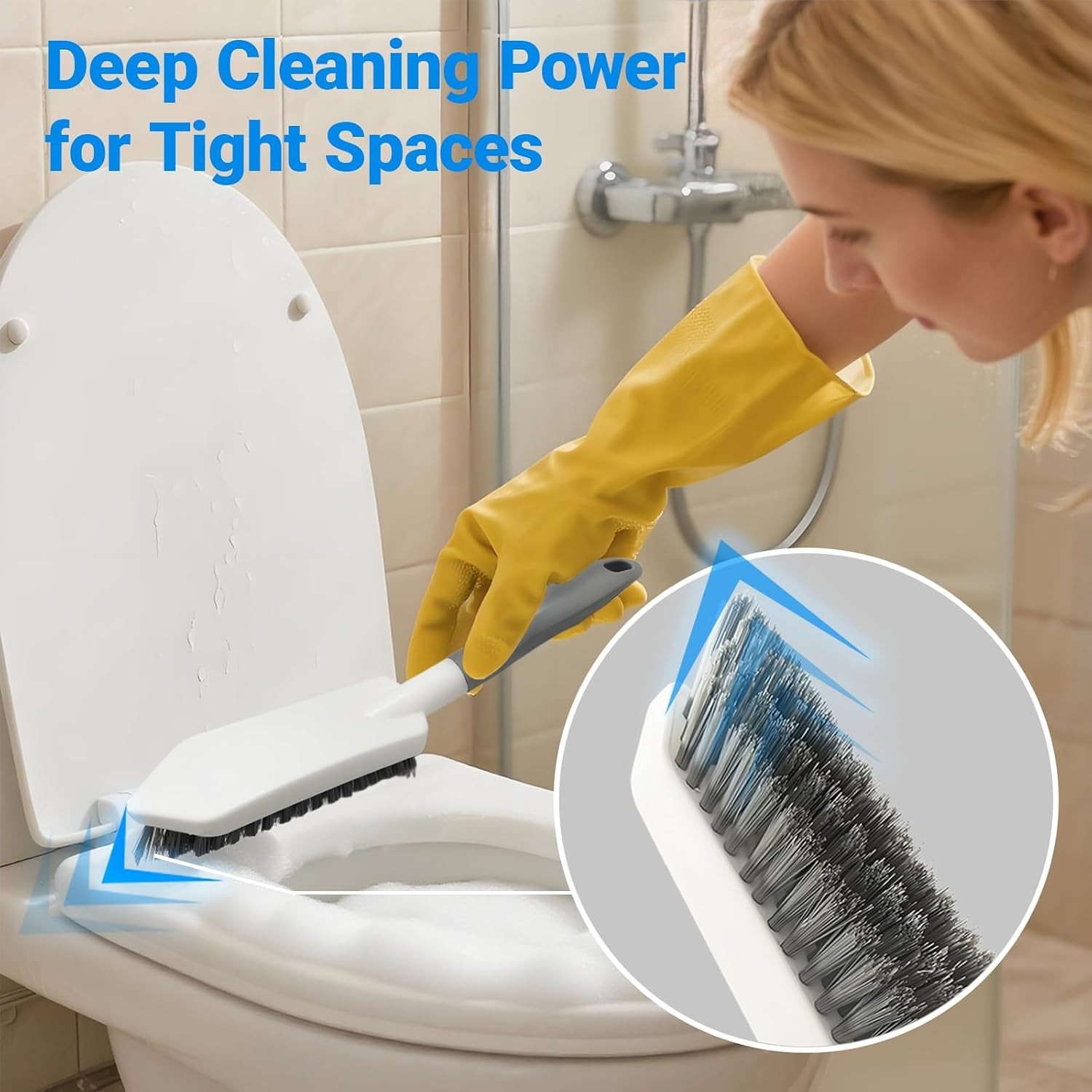 2 Pack Heavy Duty Scrub Brush Set with Hard Bristle, Cleaning Brush Designed …