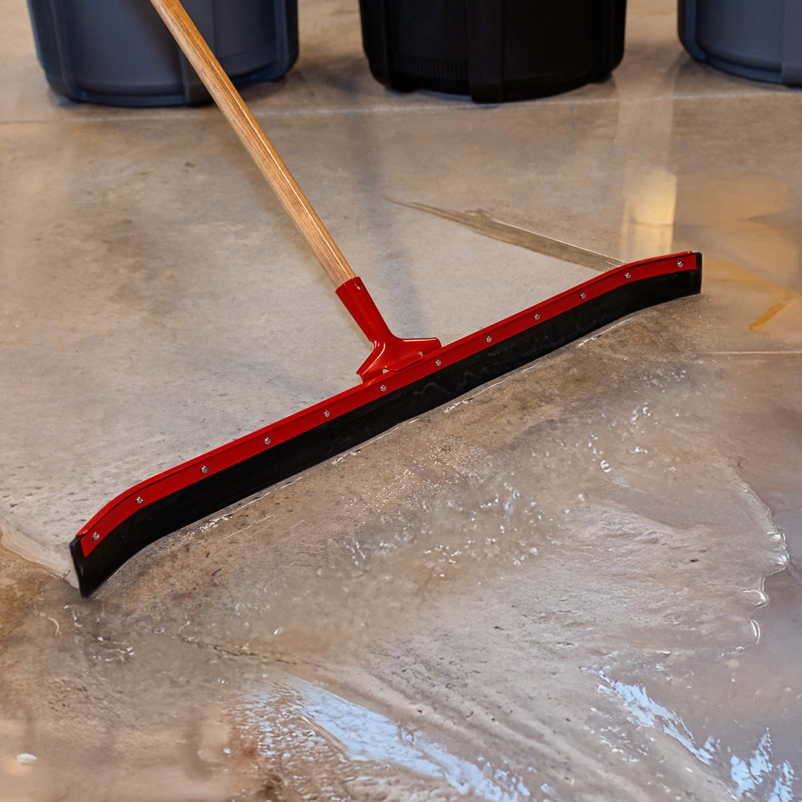 Libman 36in. Curved Floor Squeegee, 55in.L Handle, Model# 954