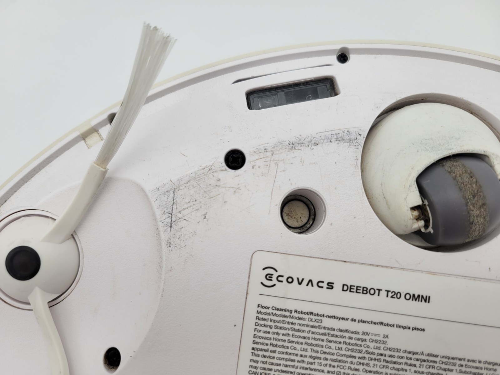 ECOVACS Robotics – DEEBOT T20 OMNI Wi-Fi Connected Robot Vacuum, White