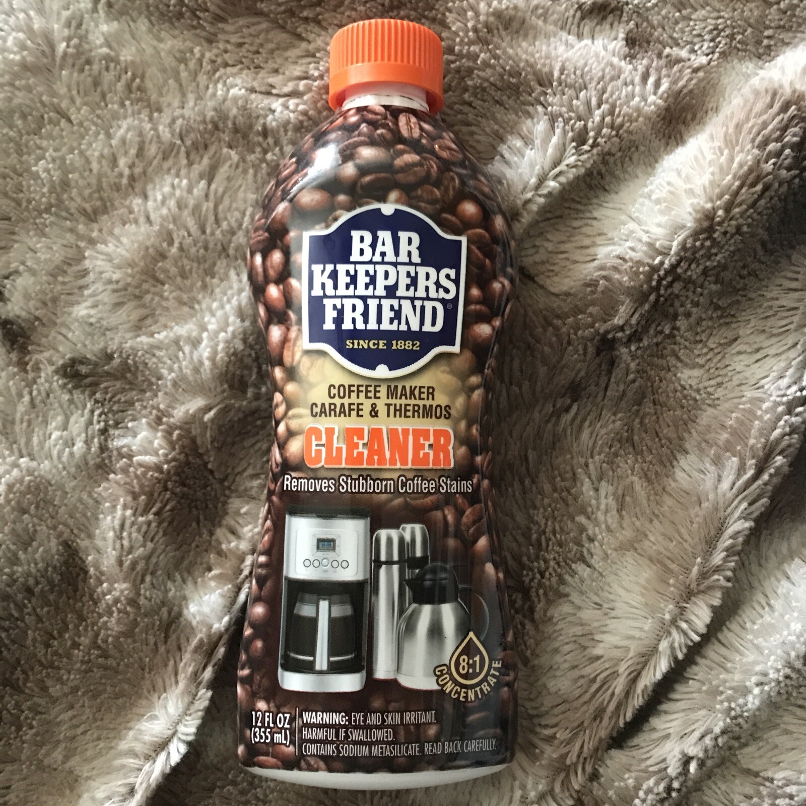 New Bar Keepers Friend Coffee Maker Carafe & Thermos Coffee Stain Cleaner.
