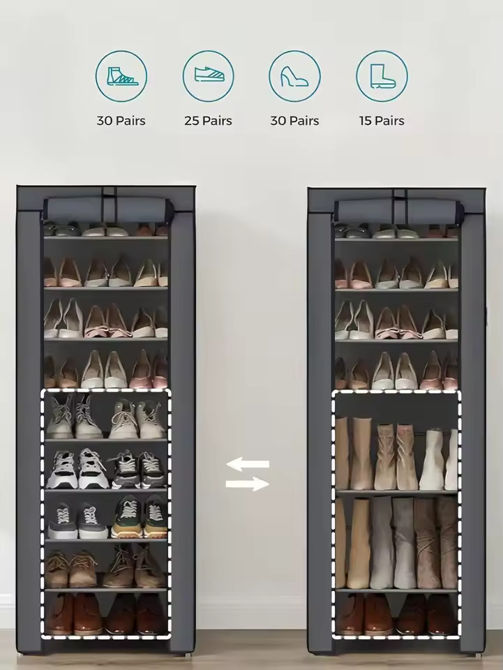 6/8/10 Tier Shoes Rack Entrance Door Organizer NEW