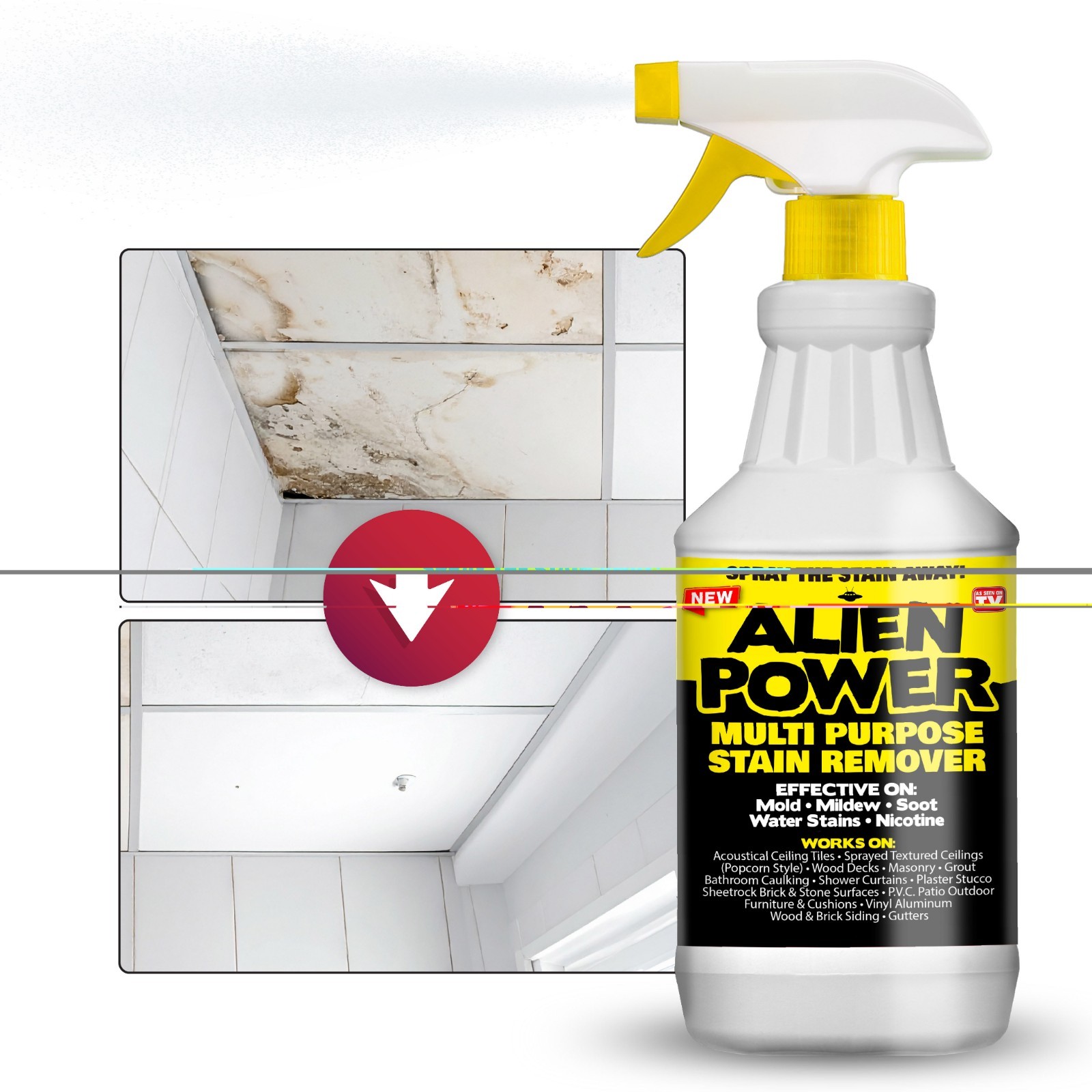 Alien Power Super Concentrated Multi-Purpose Stain Remover Cleaner Kit Spray Bot