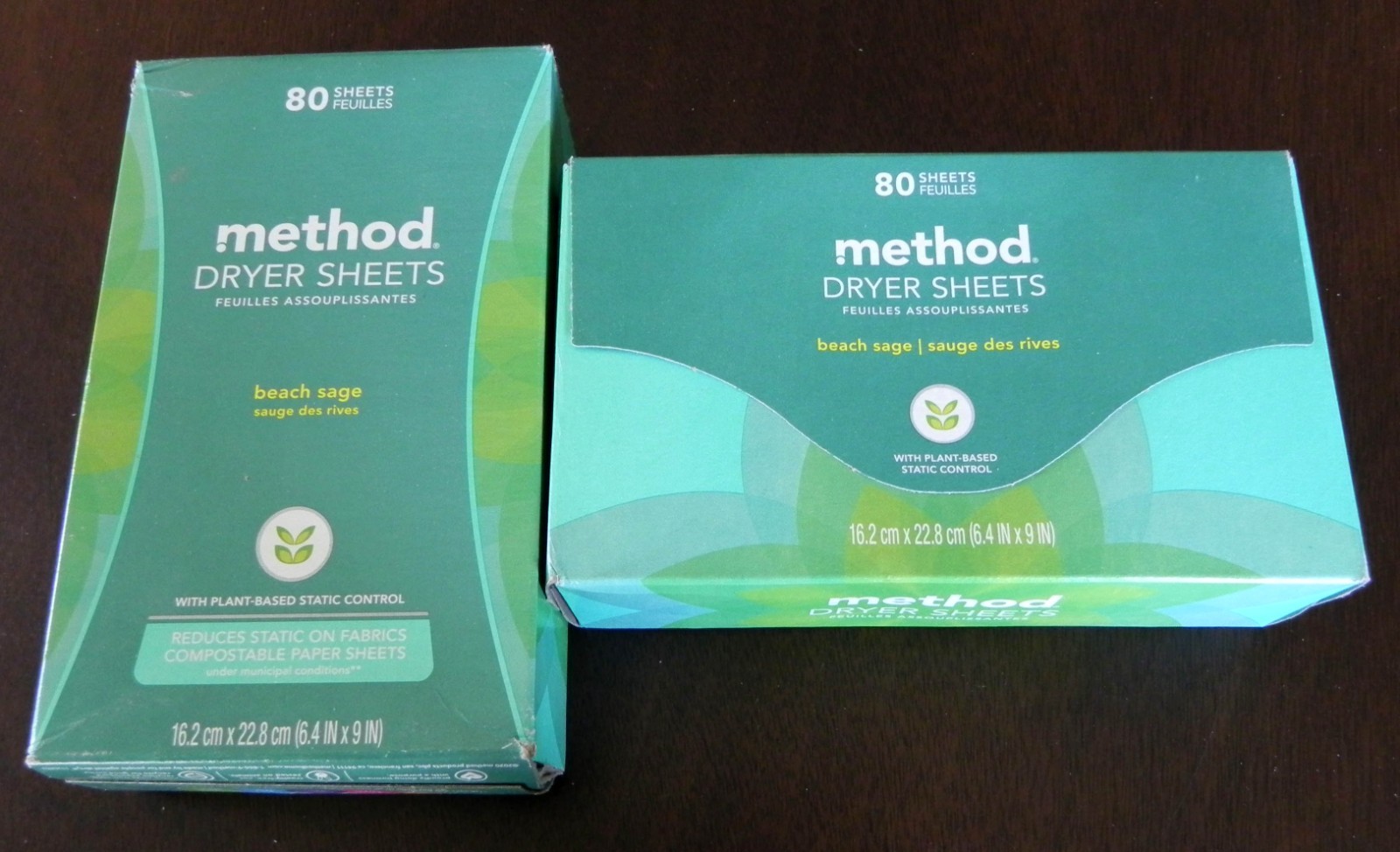Method Dryer Sheets Beach Sage 160 sheets (2 boxes) NEW Sealed