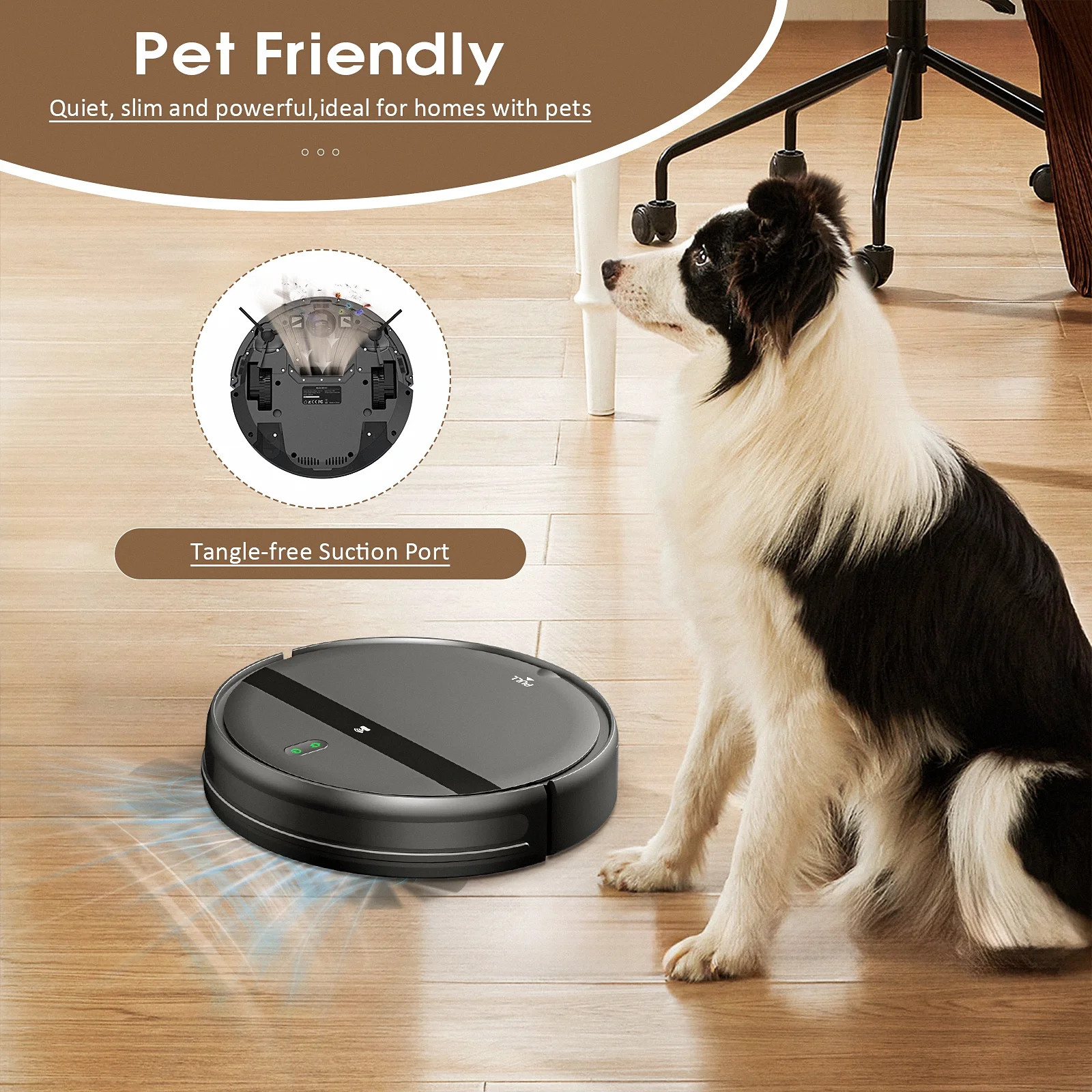 Robot Vacuum Cleaner G20 Vacuum and Mop Combo for Pet Hair Hard Floor, Wifi/Alex