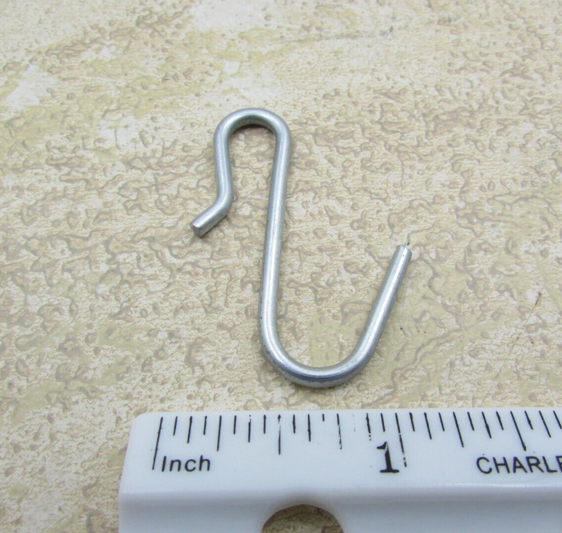 50 PACK Merchandise Display S Hooks, Strip Hook, Hanging, Clip Type, Wire Grid