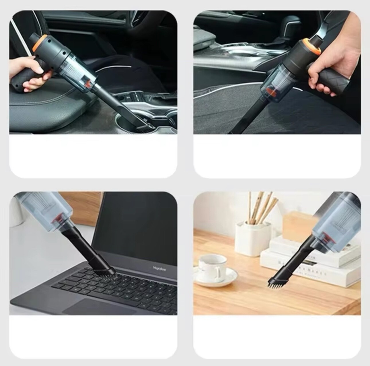 Handheld Vacuum Cordless Keyboard Cleaner Air Duster with Nozzles