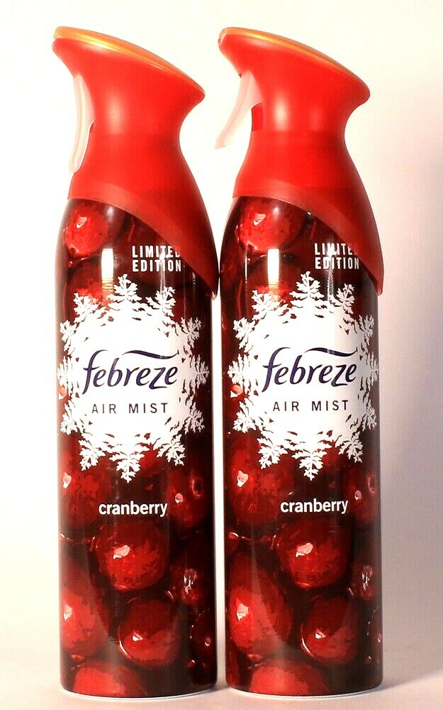 2 Count Febreze 10.14 Oz Air Mist Limited Edition Cranberry