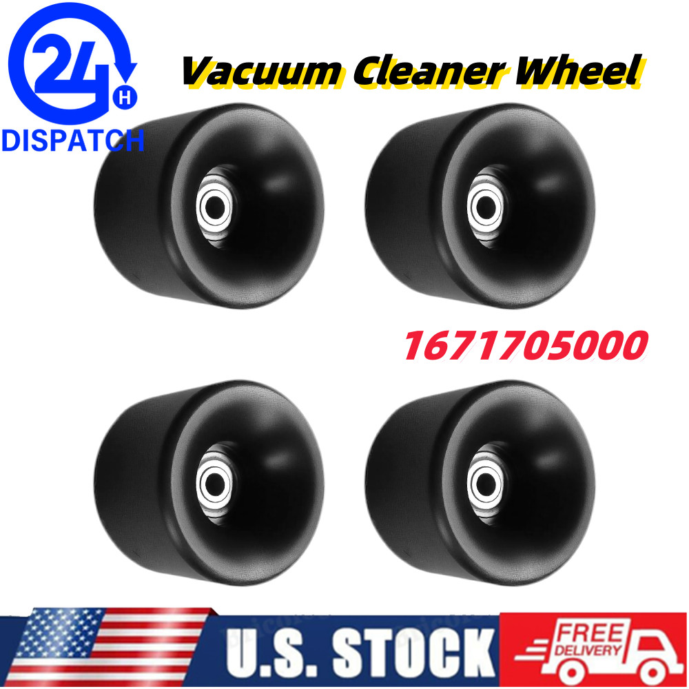 1671705000 For Royal Metal Upright Vacuum Cleaner Wheels New Synthetic Pom 4PCS