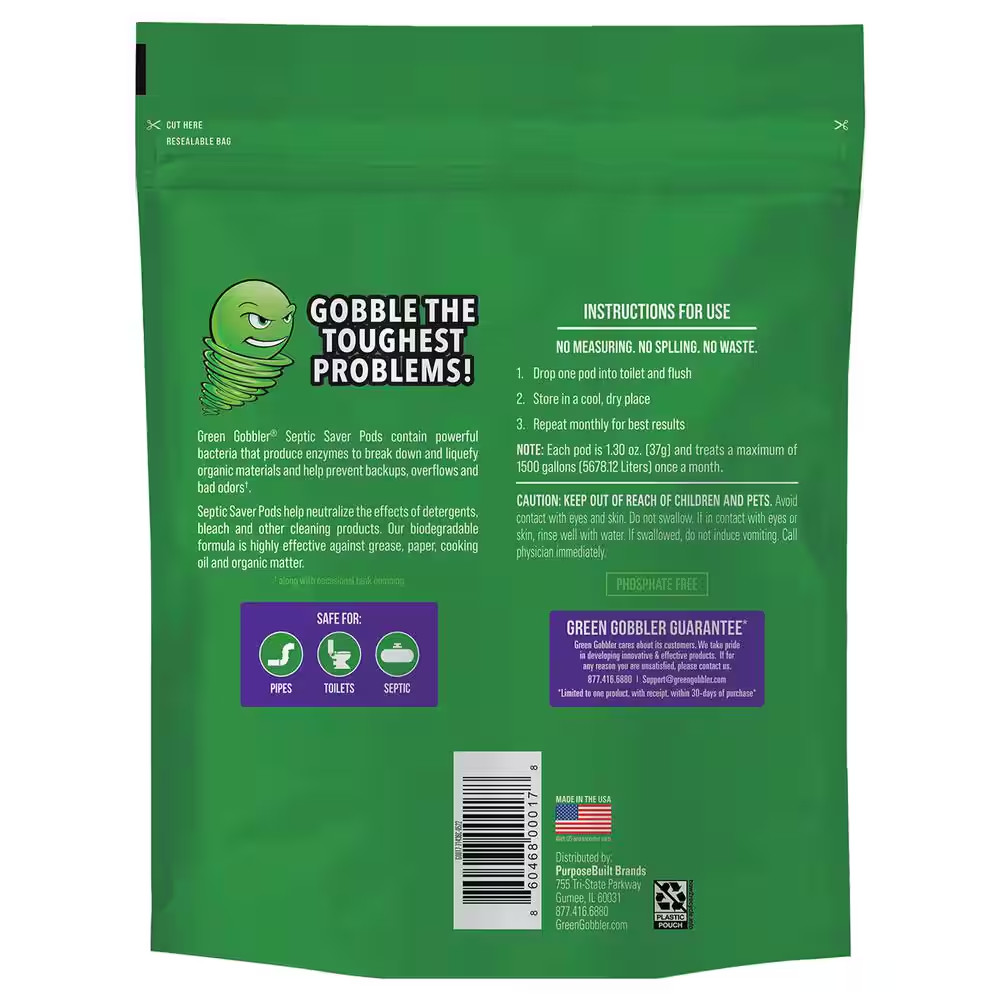 Septic Tank Treatment Pods (2 Pack)