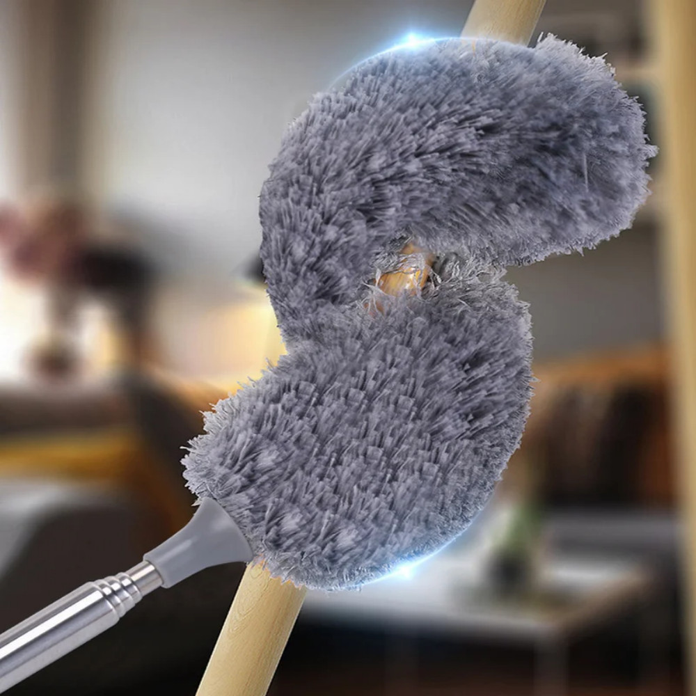 Flat Gap Duster Extendable Telescopic Dust Brush Under Appliance Cleaning Tool