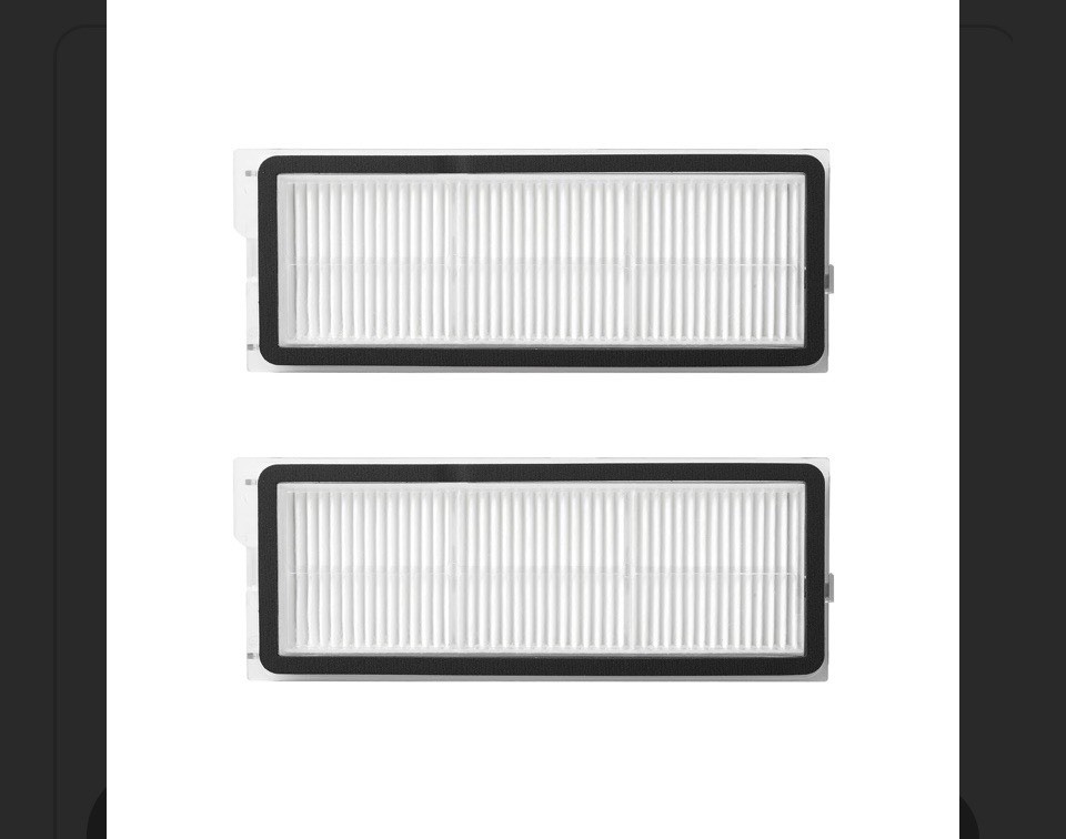 2 Washable Filters for Roborock Qrevo Pro, Qrevo Curv Robot Vacuum Cleaner