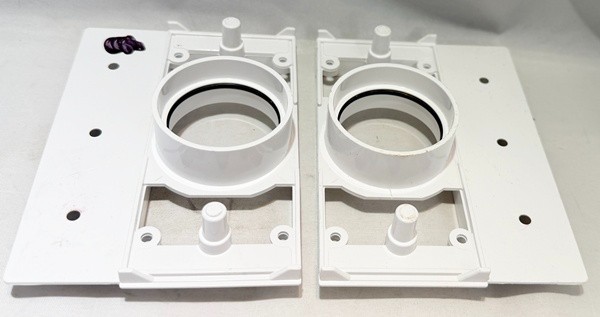 Lot of 2 – Inlet Valve Mounting Bracket for Central Vacuum Wall Built-in System