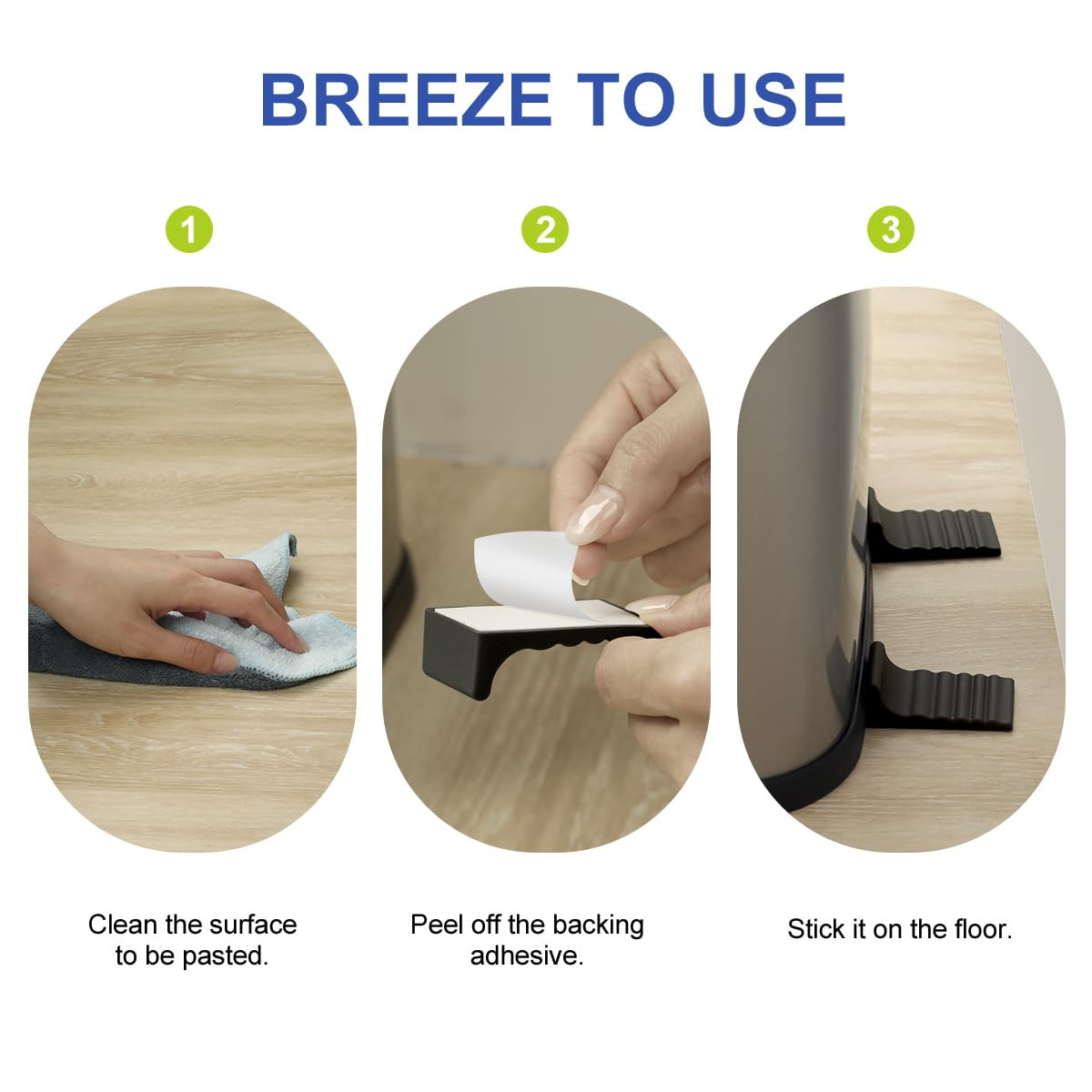 LANMU Trash Can Wall Protector and Stop Moving Backward, 4 Pcs Silicon Trash Can