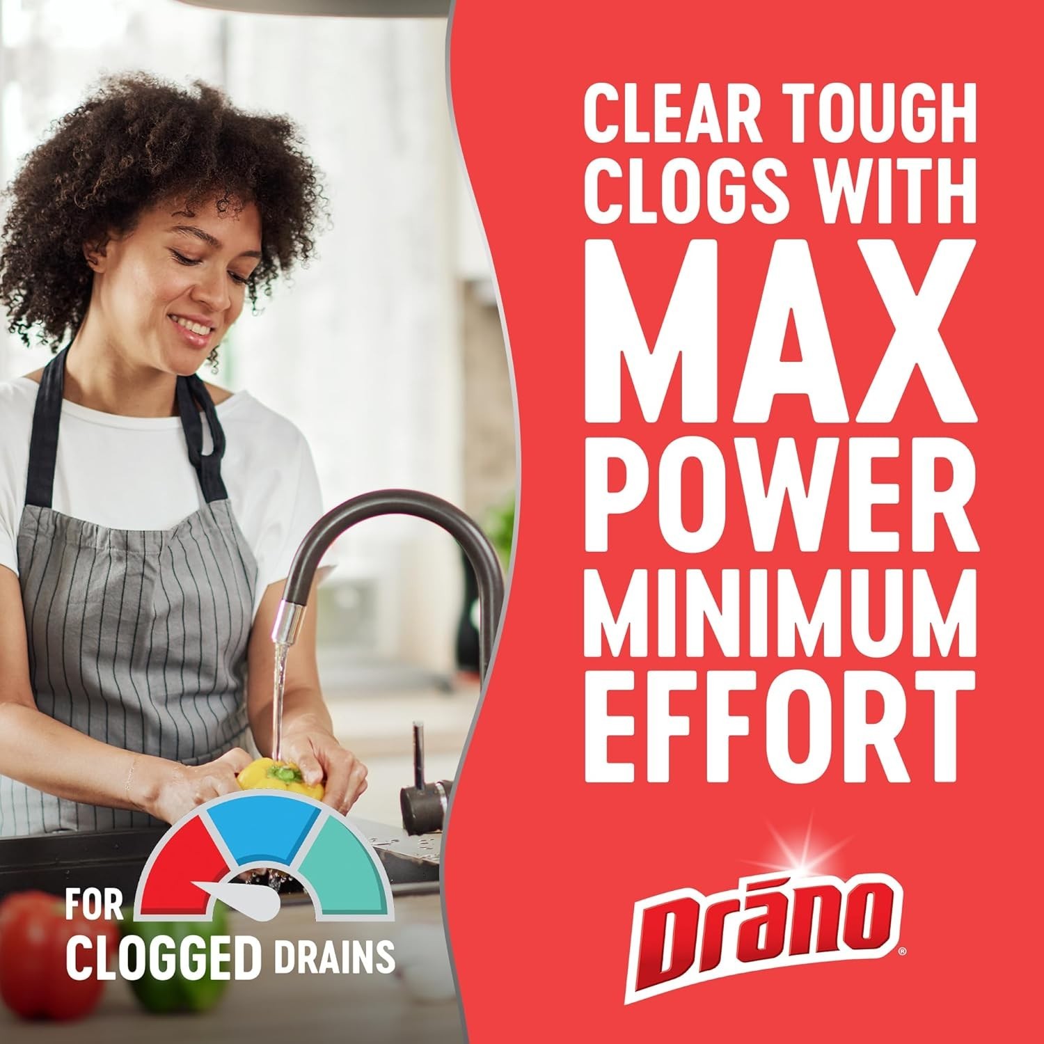 Drano Max Gel Drain Clog Remover & Cleaner, Fast-Acting to Unclog Standing Water