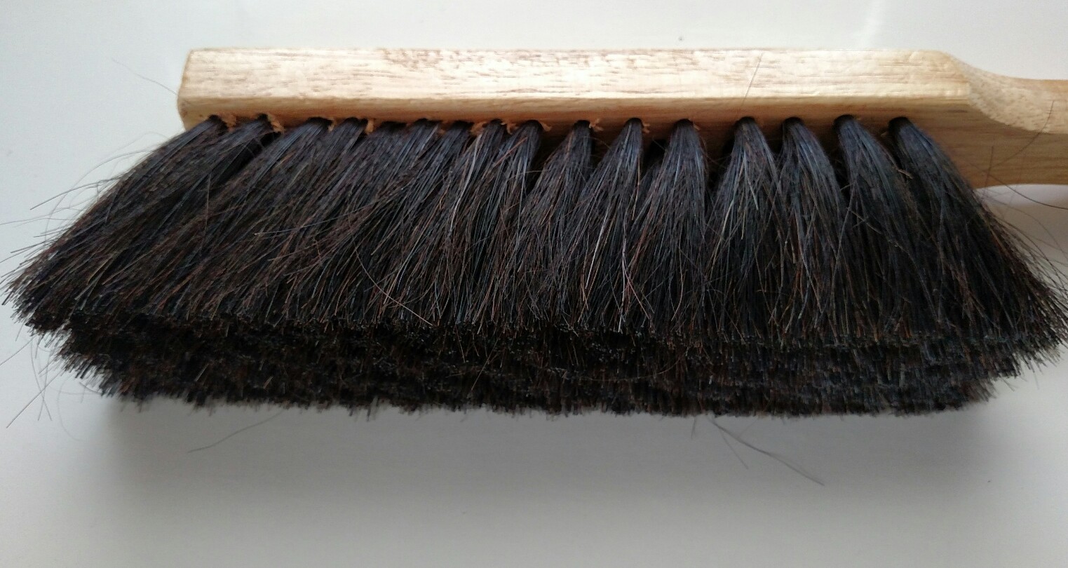 Counter Brush Wood Handle ~ 50 % Horsehair – 50 % Synthetic Bristles ~ 8″ Brush