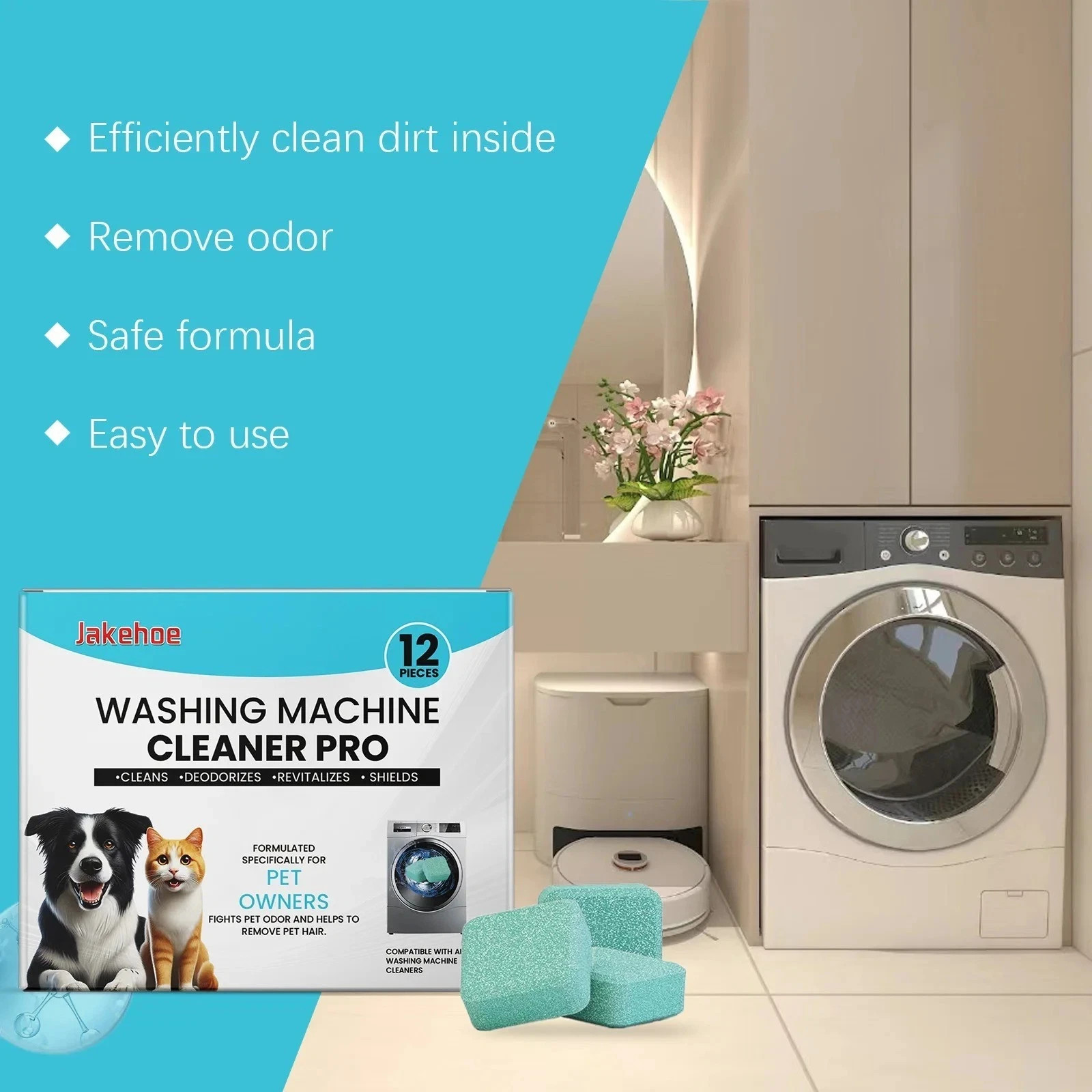 Uproot Clean Washing Machine Cleaner Tablets – 12 Pack