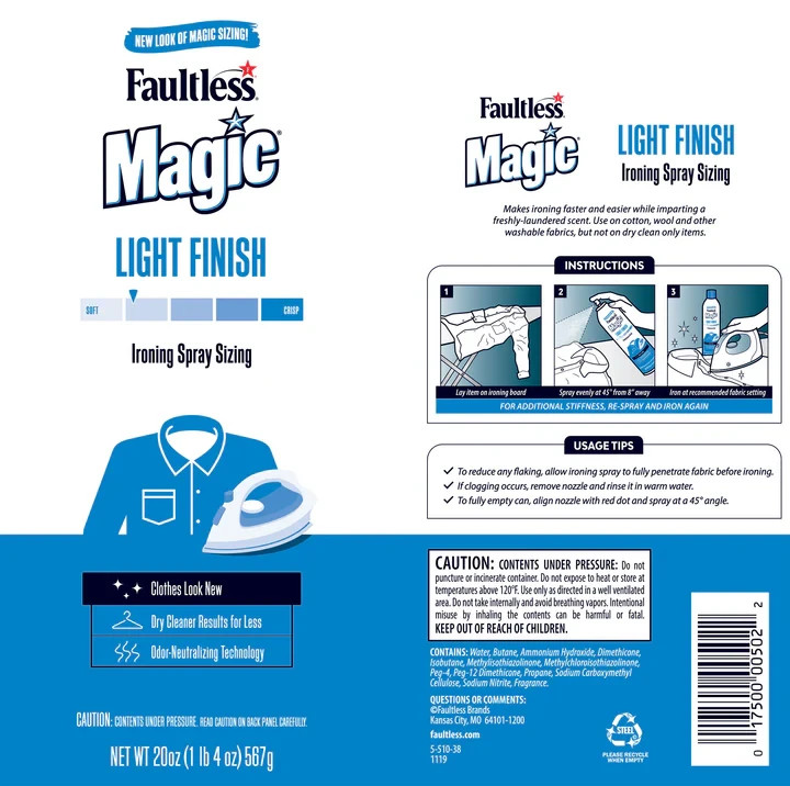 Magic Sizing Light Body Ironing Spray (3 Pack)