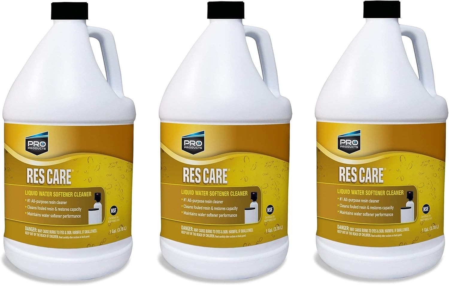 Pro Products ResCare RK02B All-Purpose Water Softener Cleaner Liquid Refill, 1 G