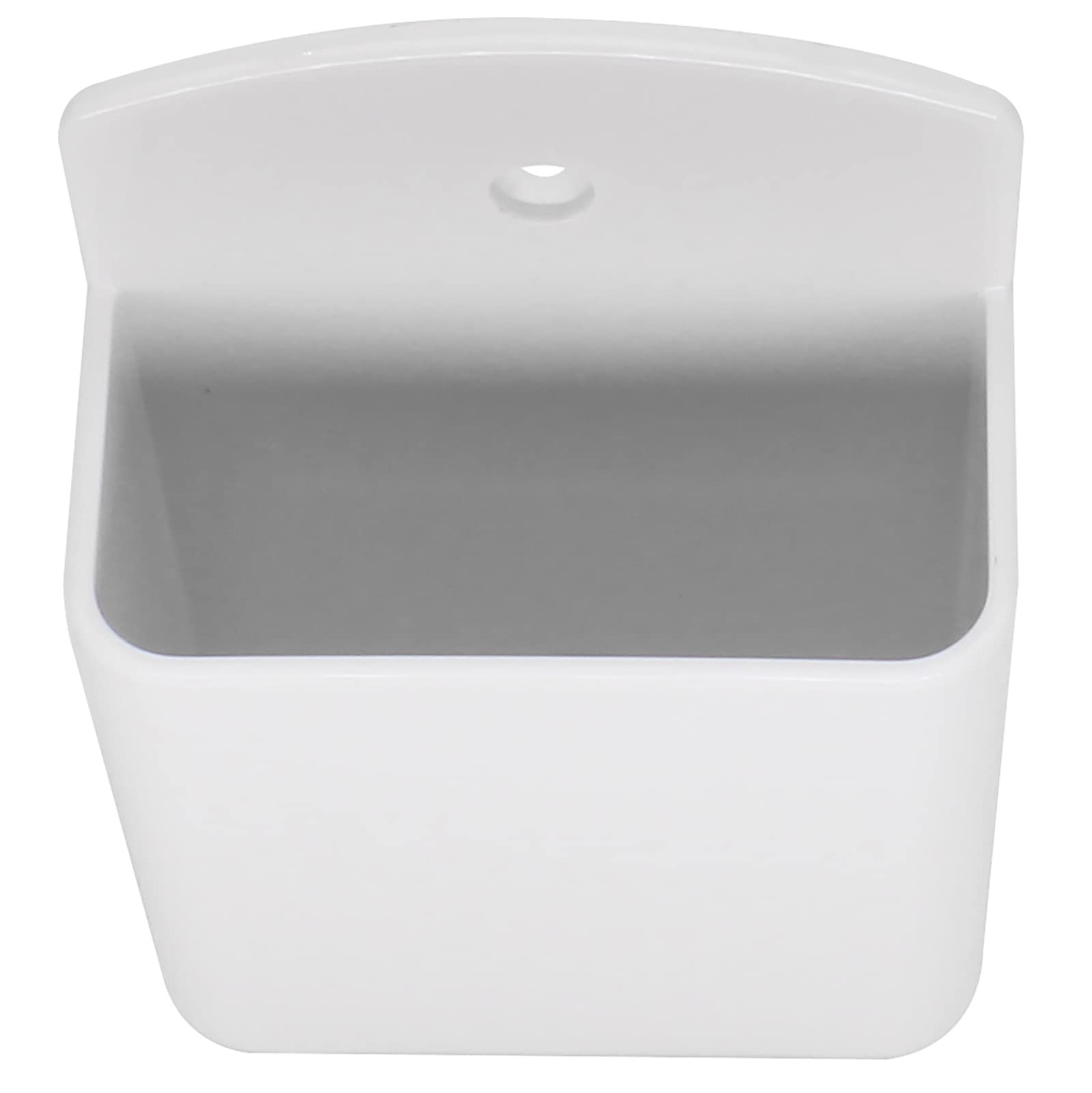 2 PCS Wall Mount Remote Control Storage Boxes Adhesive White