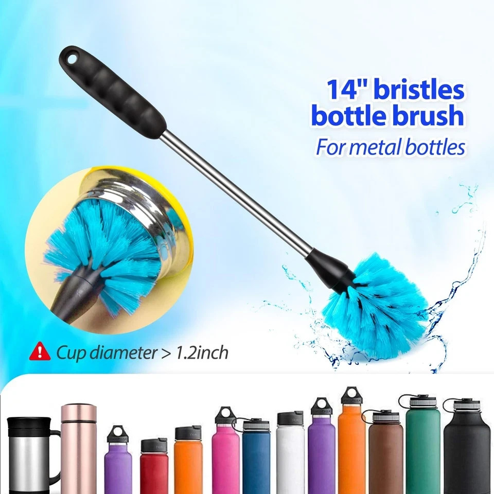 9PCS Bottle Brush Pipe Cleaning Kit Bong Brushes Water Bubbler Hose Tips Cleaner