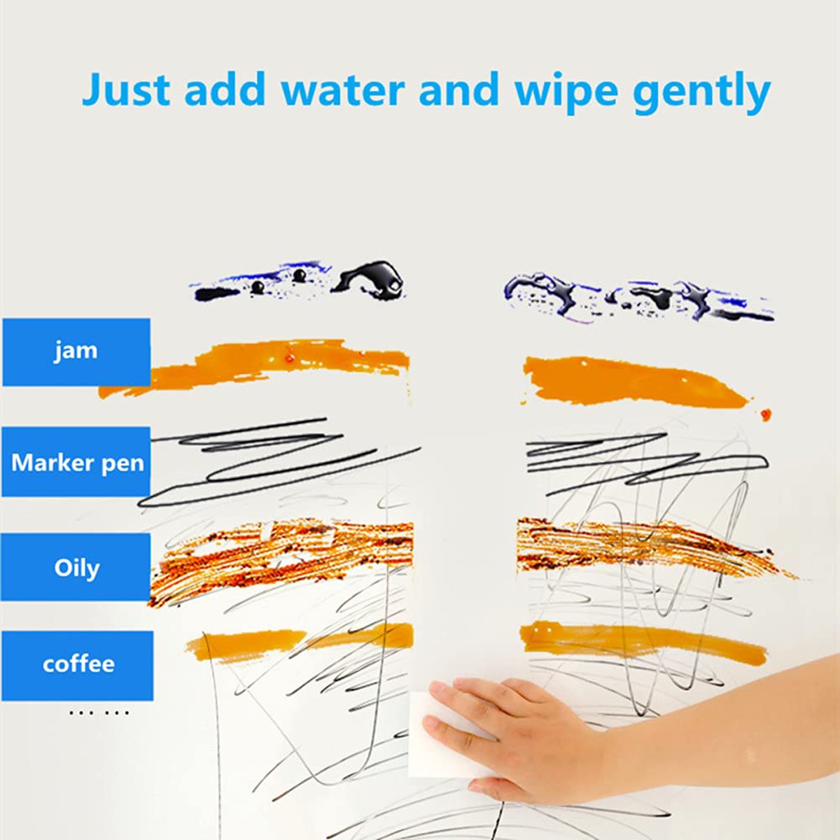 Melamine Cleaning Sponge, Multi-function Foam Pads for Stain Removal, 3 Sizes