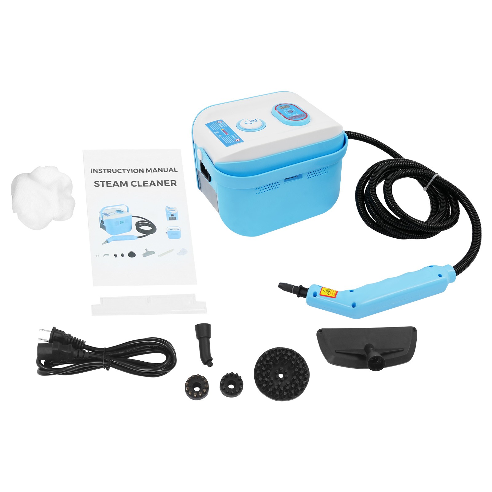 1500W Handheld Steam Cleaner Portable 4.5 Bar With Accessories