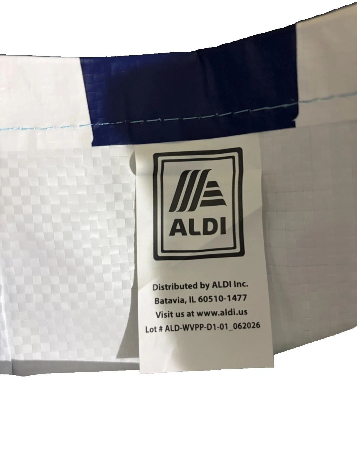 ALDI Shopping Bags Blue,12X7X15″, Alex Lemonade Stand, 6Gal NEW 1PC