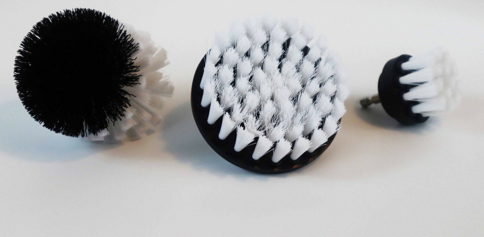 Drill Brush Set 3 Piece White (soft) FREE SAME DAY SHIPPING / USA Seller