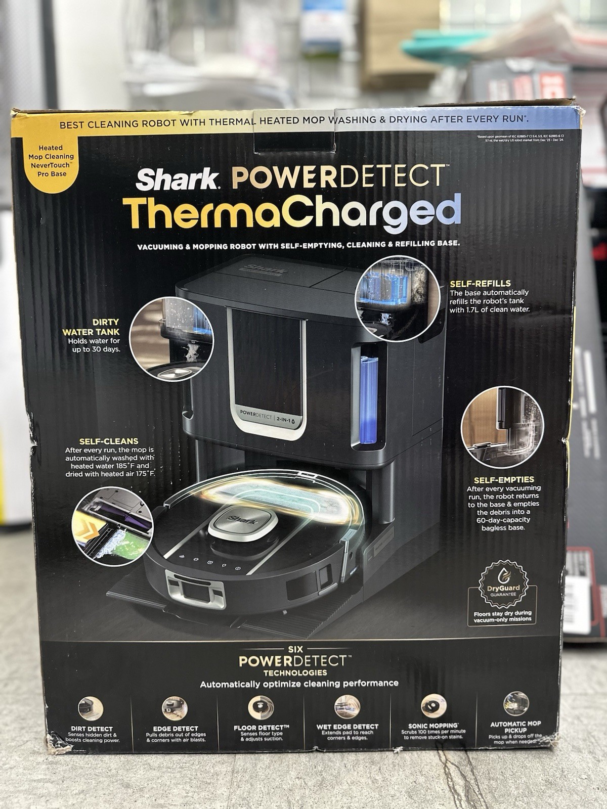 Shark PowerDetect RV2910XE 2 In 1 Robot Vacuum And Mop With Heated Mop Brand New