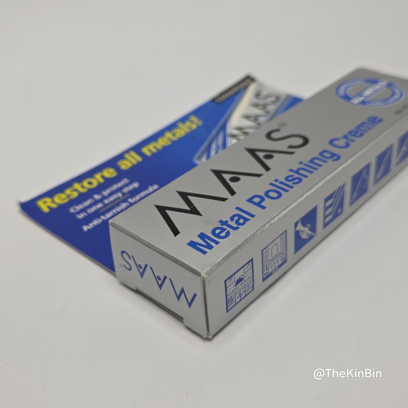 MAAS Metal Fine Polishing Cream All Metals Concentrated 2 oz Tube Full USA Made