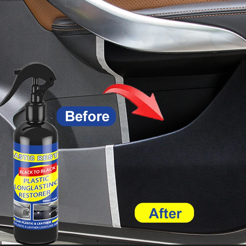 Car Plastic Restorer Back to Black Gloss Car Cleaning Products Plastic Leather R