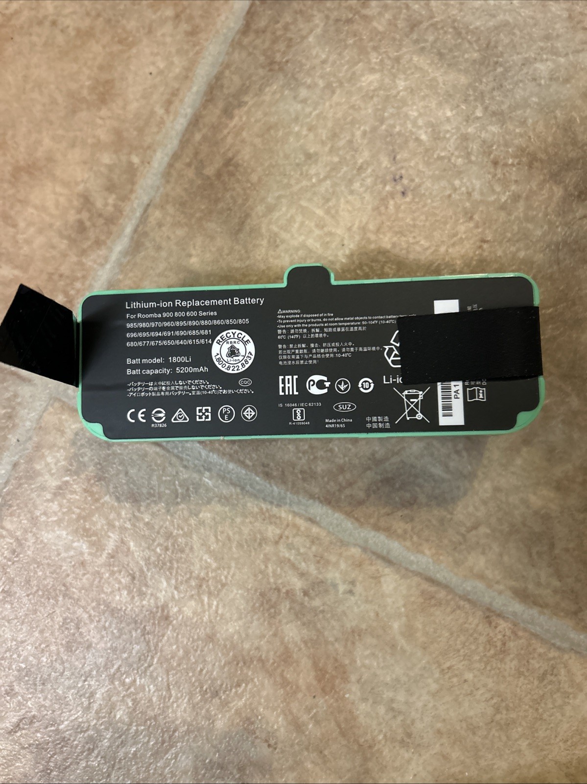 JGTM Lithium Ion Battery Replacement Compatible With iRobot Roomba 960 980 etc