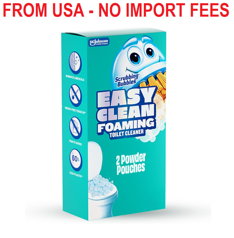 Scrubbing Bubbles Easy Clean Foaming Toilet Bowl Cleaner, Easy Drop In Powder Po