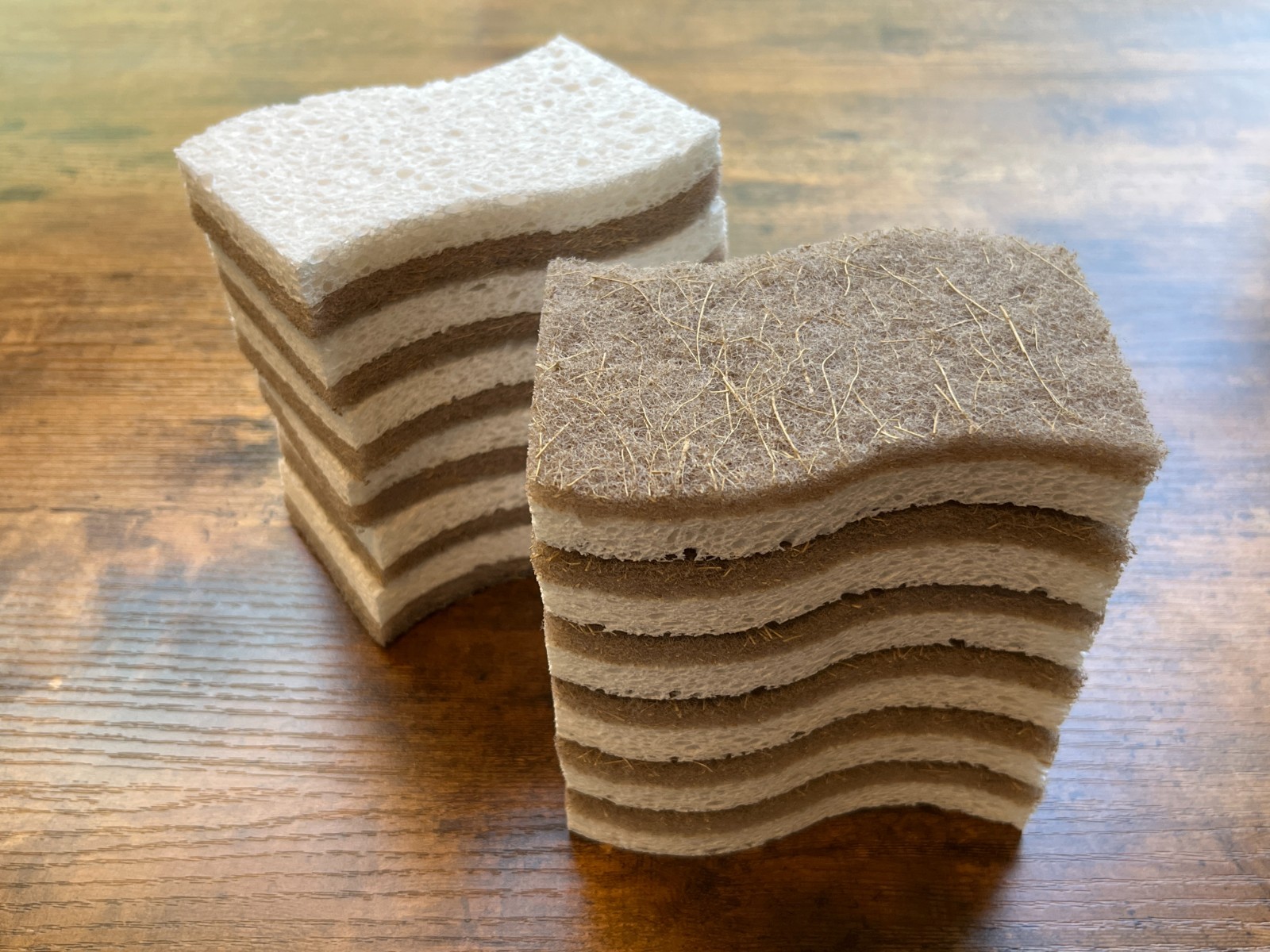 Biodegradable Natural Scrub Sponges 12-Pack Non-Scratch Plastic-Free Spring Sale