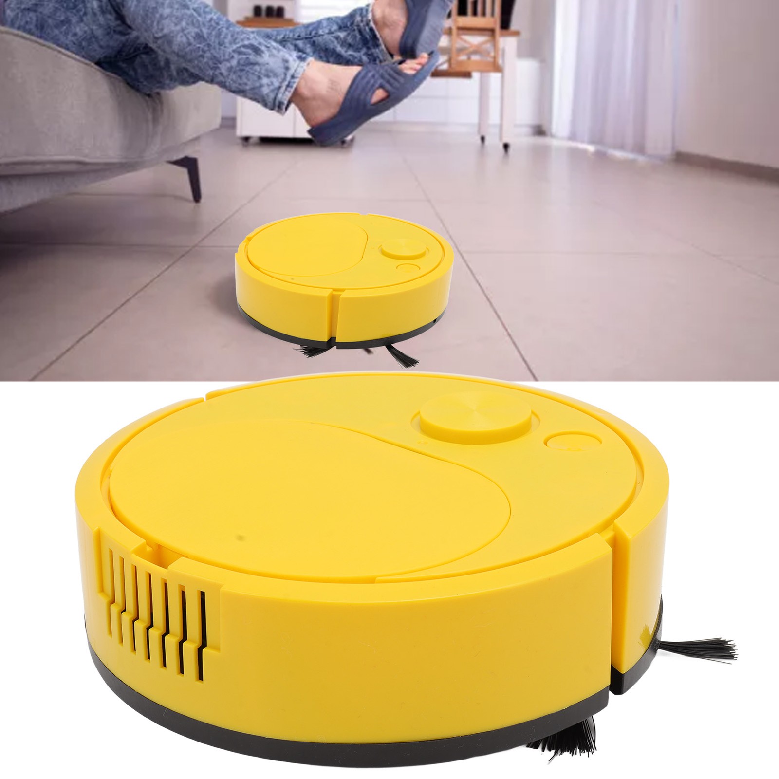 Smart Robot Vacuum Cleaner Multifunctional USB Charging Mini For Wooden Floor