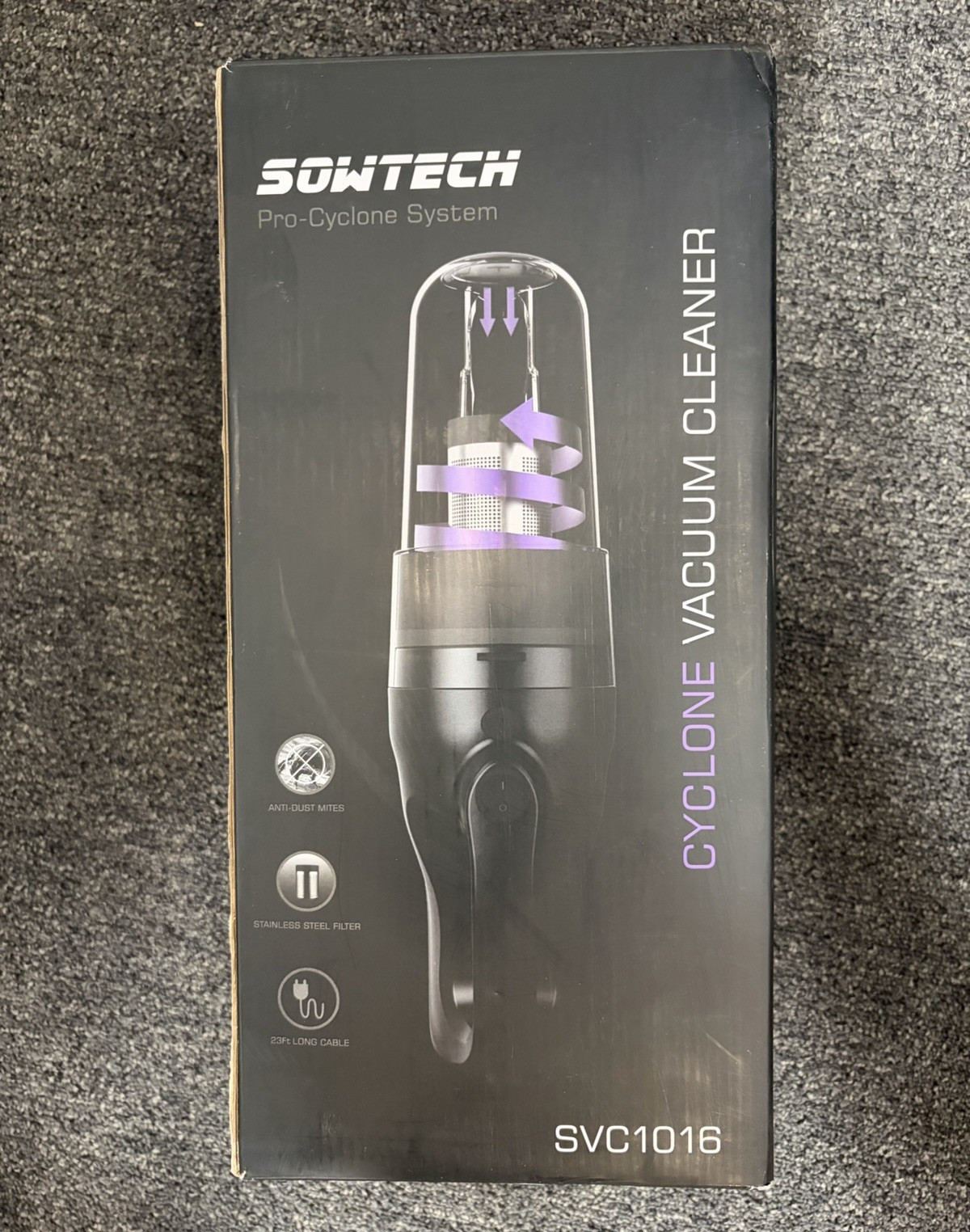 SOWTECH SVC1016 Bagless Corded Handheld Pro-Cyclone Vacuum 600W, Tools
