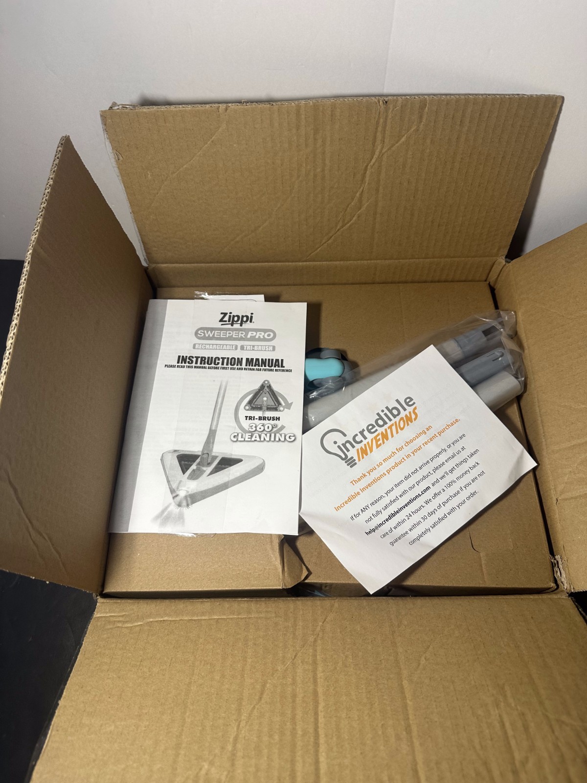 Zippi Sweeper Pro Floor Sweeper – Brand New