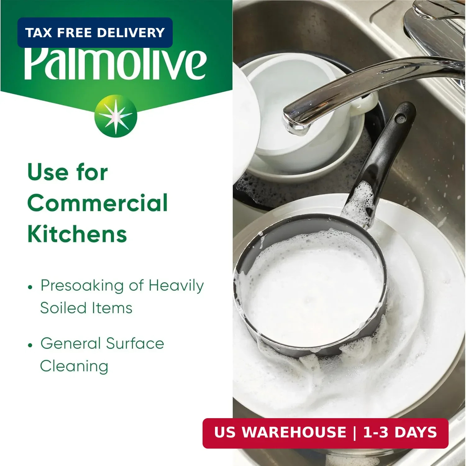 Palmolive Professional Liquid Dish Soap, Oxy Power Degreaser, 145 fl oz | Cuts G