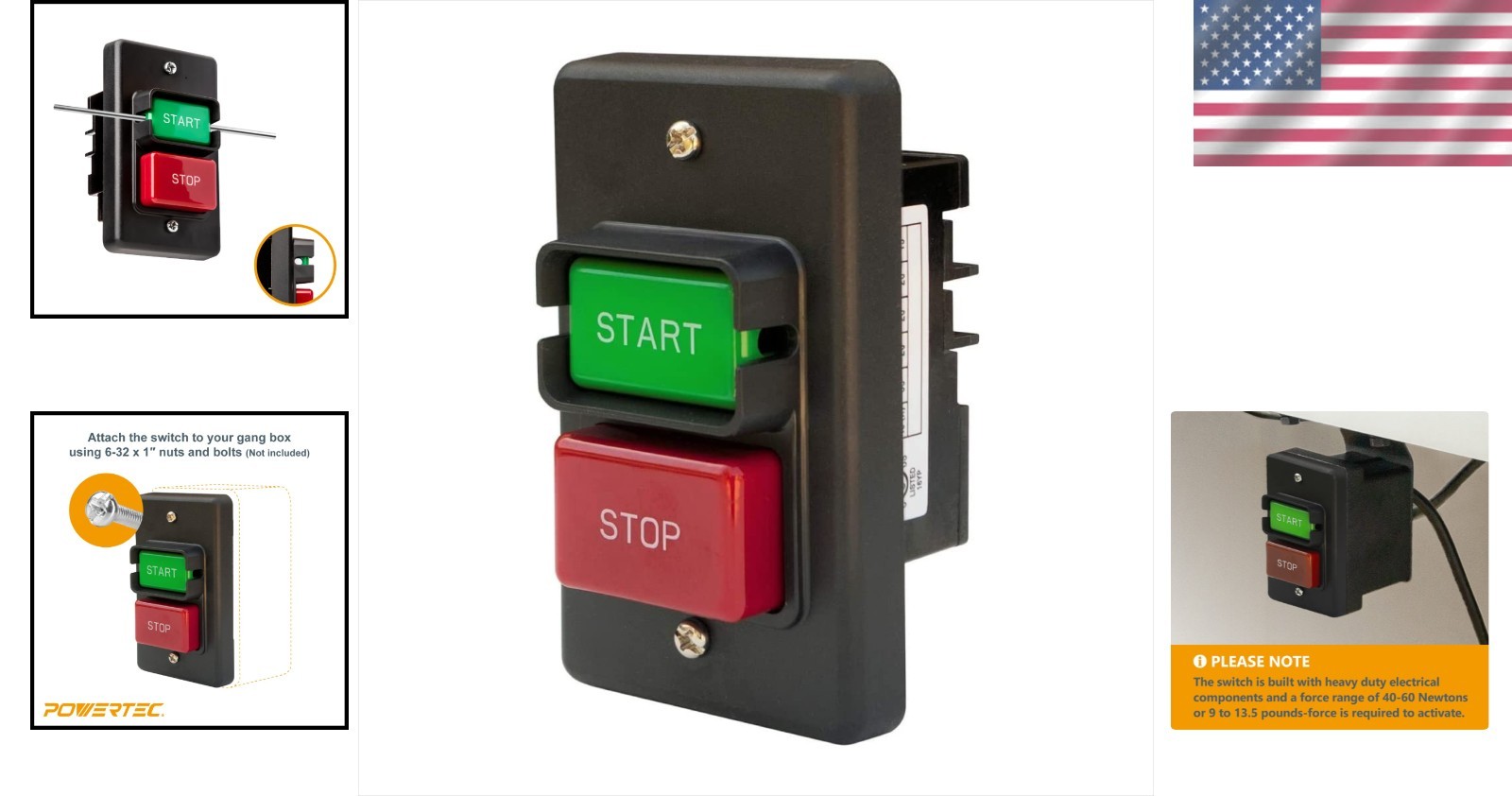 Compact 120/230V On/Off Switch – Safe and Reliable Power Control for Machines