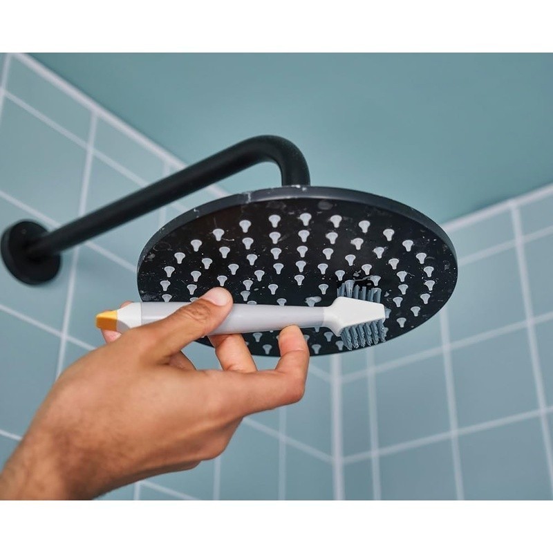 Handy Detail Cleaning Brush Set Grout Scraper Tile Scrubber Non-Slip Handle New