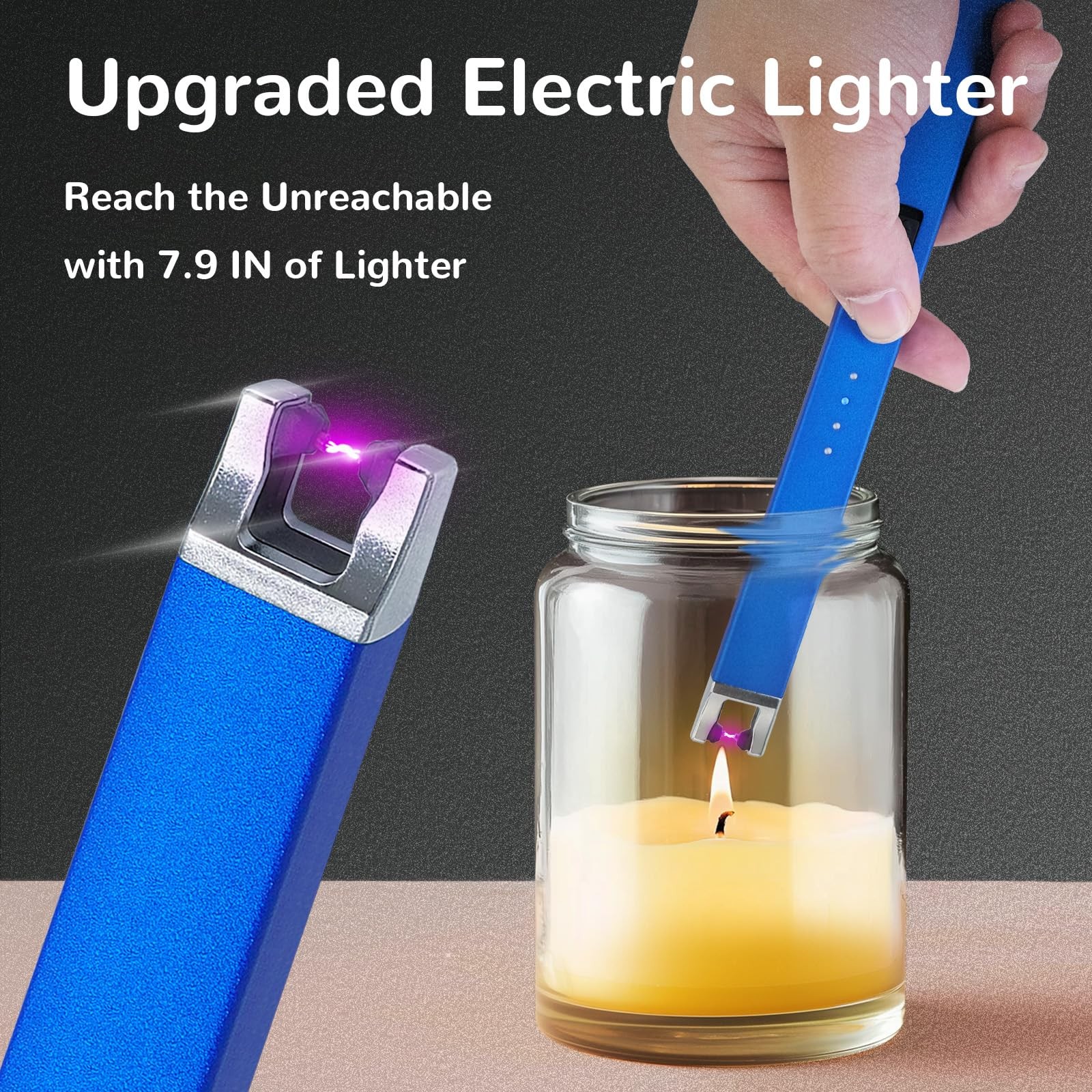 4 Pack Electric Candle Lighter USB Rechargeable Lighters 4 Pack, Mix